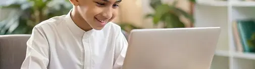 Student studying